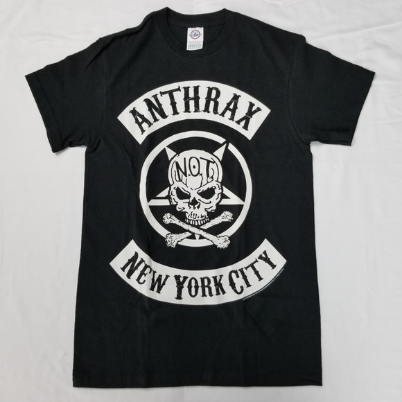 Anthrax Biker Skull New York City Licensed Metal - Picture 2 of 7